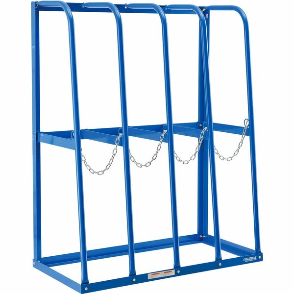 Global Industrial Vertical Bar Storage Rack, 4 Bays, 48inW x 24inD x 60inH, 6000 Lb. Capacity 320753